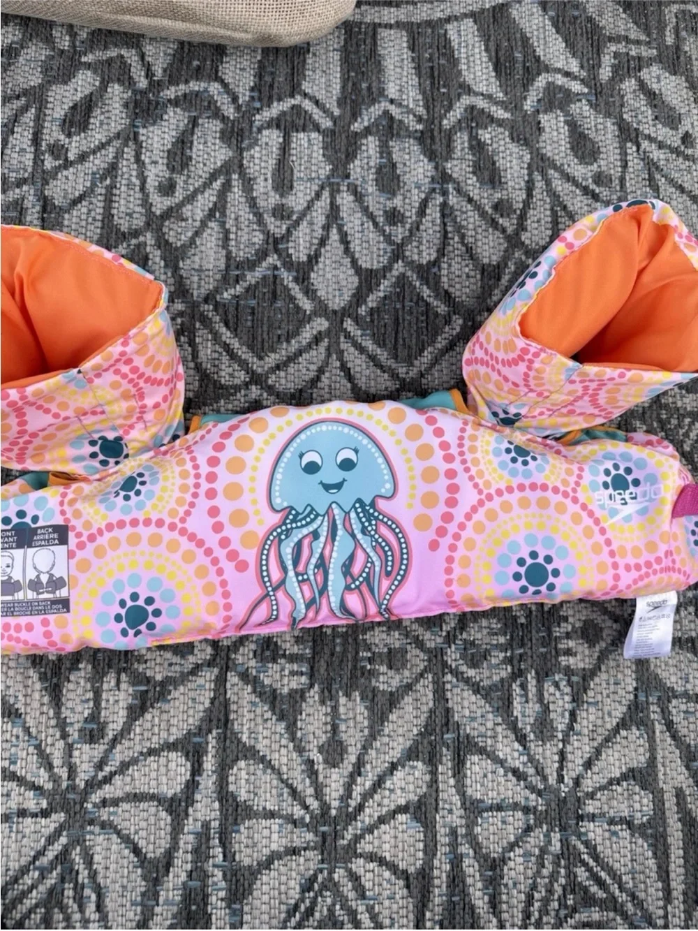 Speedo Child Swim Life Vest Puddle Jumper Octopus 33-55 lbs